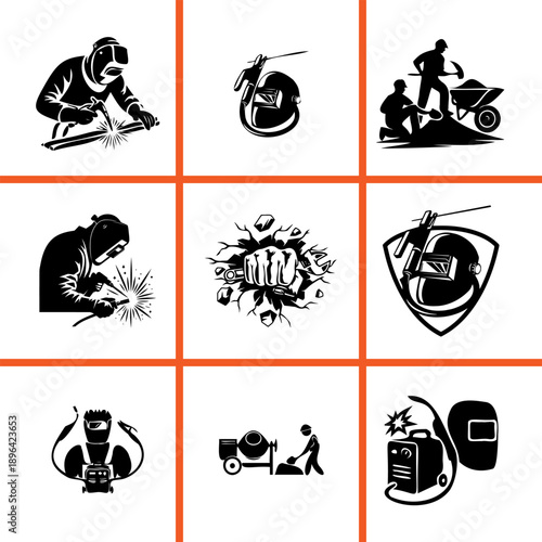 Wild Animal Mascot Logo Badge Collection