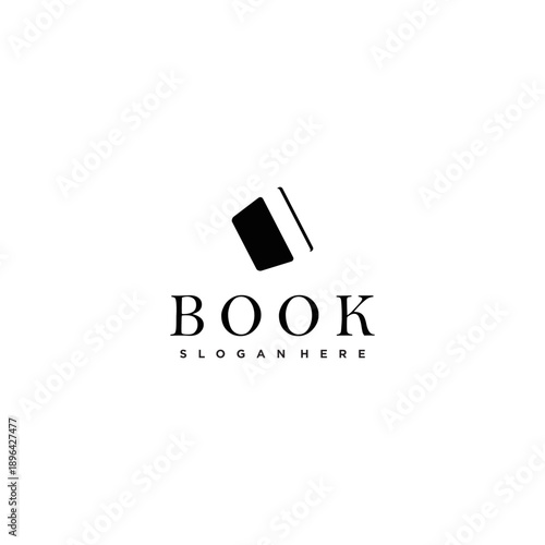 The logo carries a modern minimalist concept that is very suitable for brand identities in the fields of literacy, publications, or digital libraries.