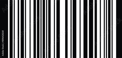 Barcode Code Label Icon Illustration for Product Identification, Retail Scanning, Inventory Tracking, Packaging Design, and Digital Commerce Systems