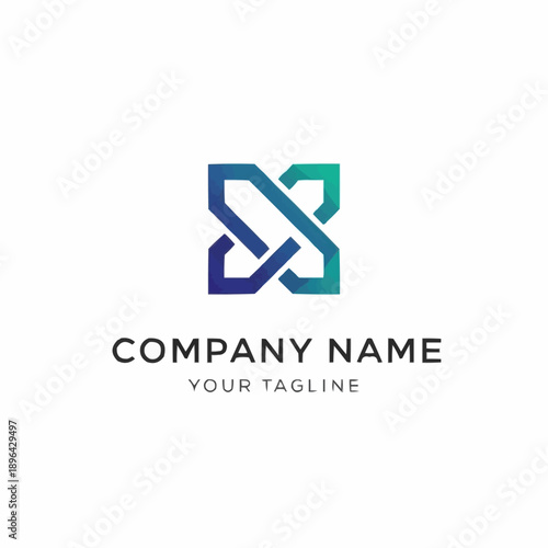 Free Download Modern abstract geometric logo design for company branding. - GFXLoad