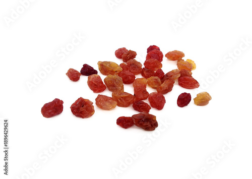 Raisin isolated on white background with clipping path. 