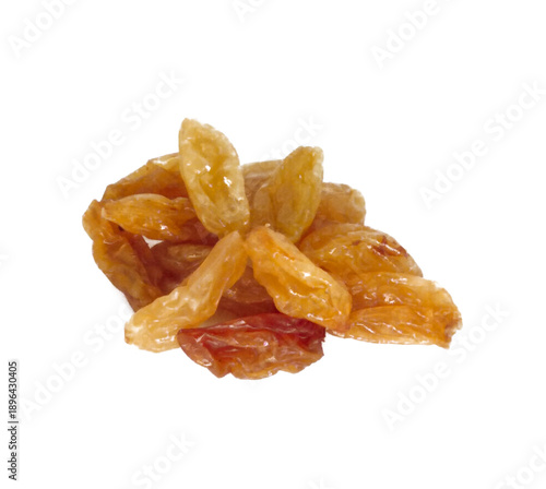 Raisin isolated on white background with clipping path. 