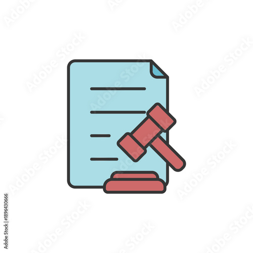 legal system vector icon. flat sign for mobile concept and web design. Symbol, logo illustration. Vector graphics