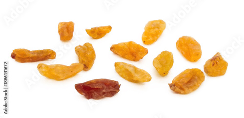 Raisin isolated on white background with clipping path. 