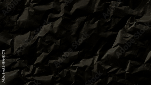 Crumpled dark paper texture background texture