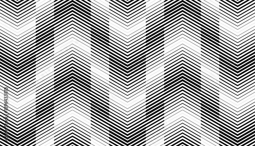 Wallpaper Mural Black and white abstract geometric pattern with smooth transition effect for sporty and modern background. Vector Format Illustration  Torontodigital.ca