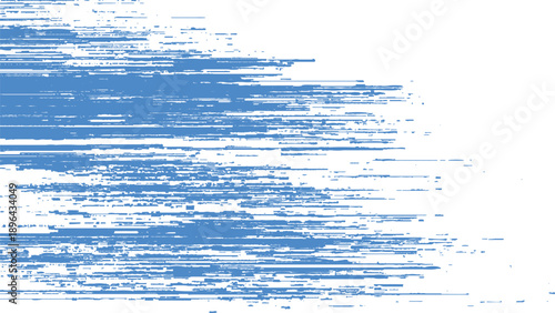Blue horizontal streaks on white background