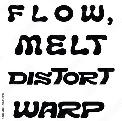 Collection of Brutal Death Metal Logos in Black and White – Aggressive Symmetrical Typography Designs Vector Desing 