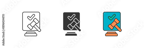 conform icon. Line, solid and filled outline colorful version, outline and filled vector sign. Idea Symbol, logo illustration. Vector graphics