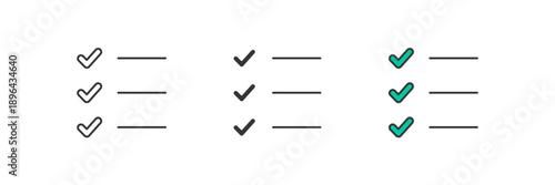 checklist icon. Line, solid and filled outline colorful version, outline and filled vector sign. Idea Symbol, logo illustration. Vector graphics