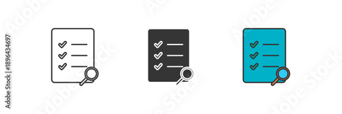 evaluation icon. Line, solid and filled outline colorful version, outline and filled vector sign. Idea Symbol, logo illustration. Vector graphics