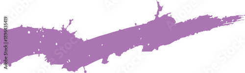 Purple paints platter on transparent background