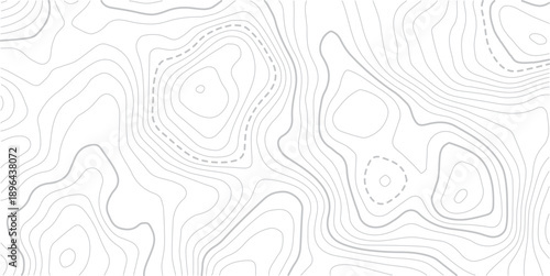 abstract diagram discovery topographic map banner texture background.Geographic mountain relief diagram line wave carve pattern.Modern design with White background .