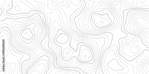 Seamless Light topographic topo contour map background, vector illustration. Concept of simple geography and terrain.. Geographic mountain relief diagram line wave carve pattern.
