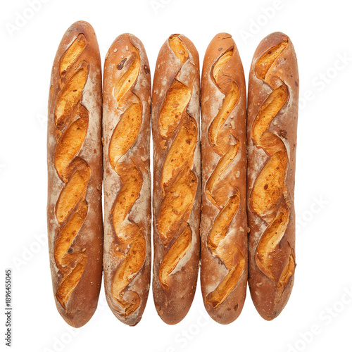 Freshly Baked Bread Loaves Arranged Neatly on a Clean Surface