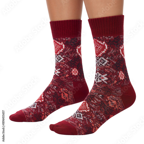 Colorful Socks With Patterns Placed on a Surface in a Simple Indoor Setting