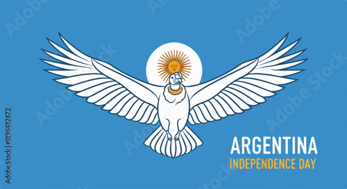 Mountain landscape illustration with stylized peaks and rolling hills under bright sun. Blue mountain landscape features layered terrain and serene sky, evoking calm atmosphere.