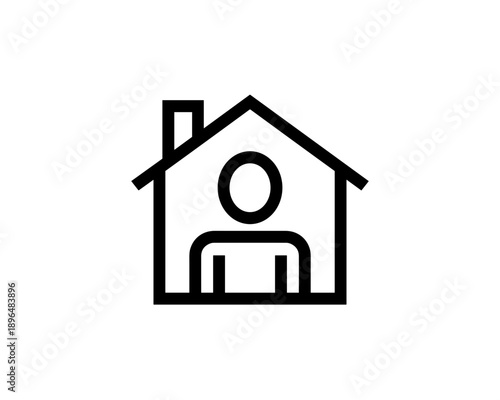 Person in House Icon