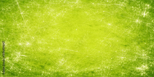 A vintage green abstract background features a grunge aged paper texture with a worn antique parchment pattern and dark brown tones for a blank retro wall design