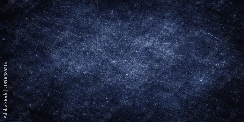 Obraz premium A dark blue grunge background with a textured vintage wall pattern and black paint material provides a blank old paper backdrop for your design