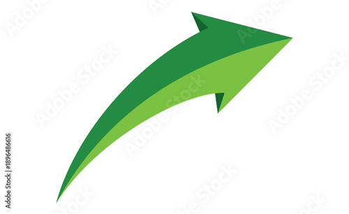 Free Download Green Upward Arrow, Growth, Success and Progress Concept - GFXLoad
