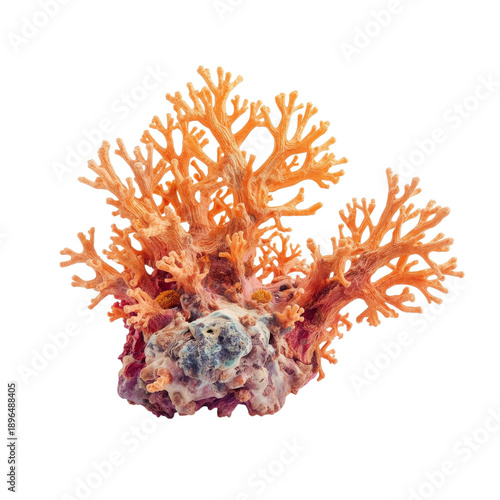 Coral Structure Showing Complex Branching Forms Found in Marine Environments