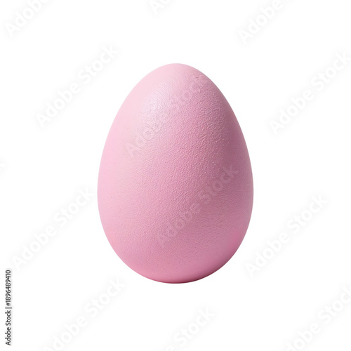 Pink Egg Shape Sits on a Flat Surface in a Simple Setting During Daylight Hours