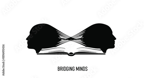 Two minds connecting through shared knowledge and understanding