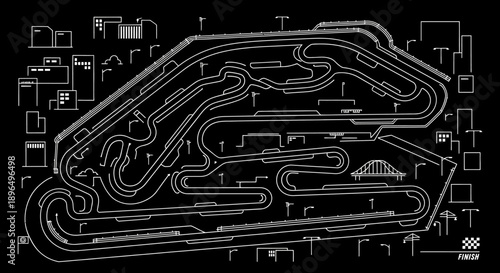 A sophisticated printed electronic circuit board design features a digital microchip processor and intricate hardware network patterns representing modern computer engineering and data technology scie