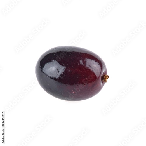 Fresh Olive Isolated on White Background, Mediterranean Fruit Used for Oil Extraction and Healthy Cuisine Concept