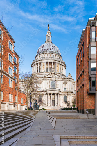 London, England, UK: St. Paul's Cathedral,  the Cathedral Church of St Paul, baroque masterpiece on Ludgate Hill in the heart of the city of London