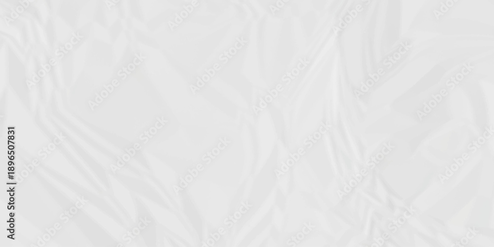 Obraz premium Crumpled paper Blank white crumpled and creased paper poster. Isolated light grungy wrinkled torn old paper material abstract texture background.