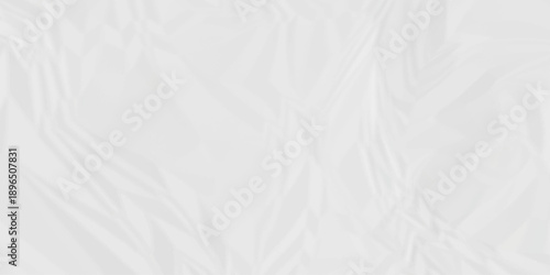 Crumpled paper Blank white crumpled and creased paper poster. Isolated light grungy wrinkled torn old paper material abstract texture background.