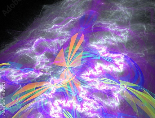 Imaginatory fractal abstract background Image