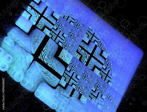 Imaginatory fractal abstract background Image