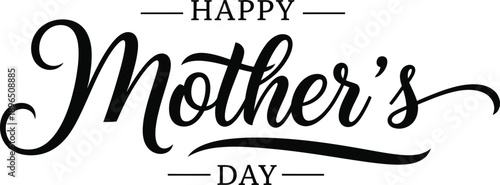 Happy mother's day greeting card or poster design