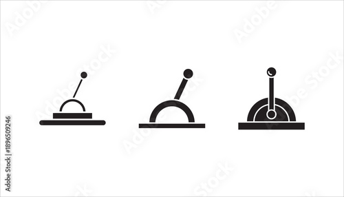 Lever icon vector isolated on white background, Lever transparent sign , sign and symbols in thin linear outline style