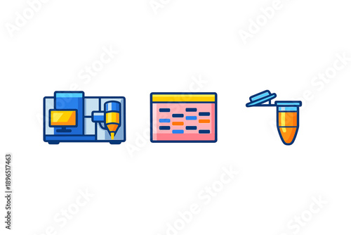 Laser cutting machine and materials used in crafting and prototyping displayed together on a white background in a studio setting