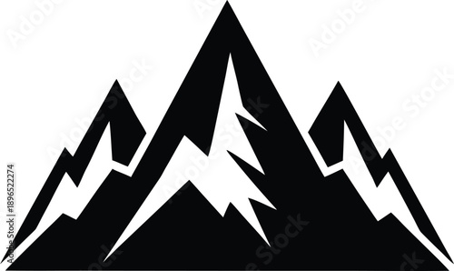 Mountain range silhouette