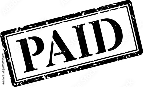 Paid stamp icon for documents and invoices