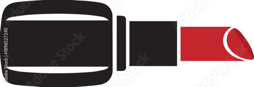 horizontal nail polish bottle icon beauty cosmetics manicure product symbol isolated background.