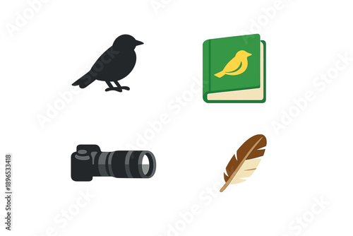 Birdwatching guides help people learn about birds and take pictures of them in nature during daytime at local parks and forests