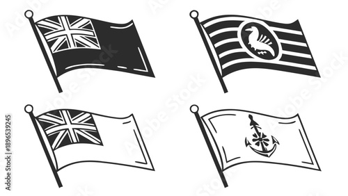 in trendy line style, line icons set, media, website, blog, content, web icon set, Vector illustration