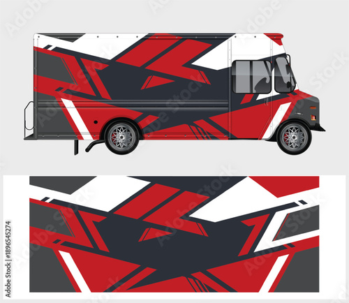 Racing car with tech sponsorship and matching decal design