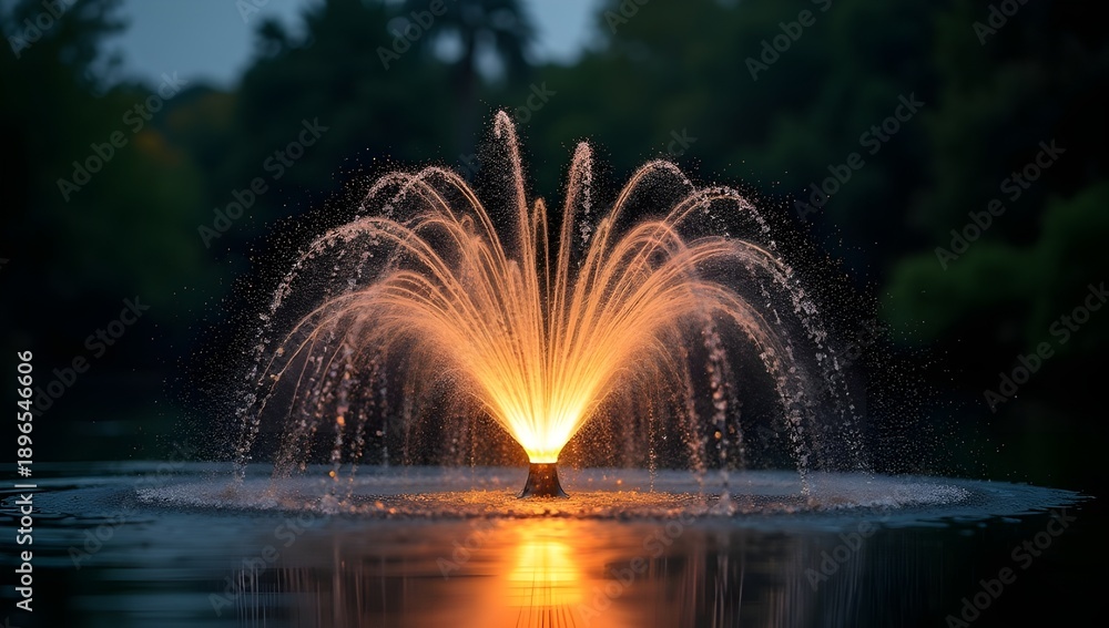 Obraz premium fountain at night