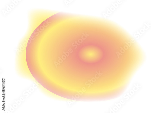Soft Glowing Orb in Warm Yellow-to-Peach Gradient — Abstract Light Effect for Wellness, Tech, or Spiritual Design