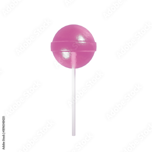 Pink Candy Lollipop on Stick