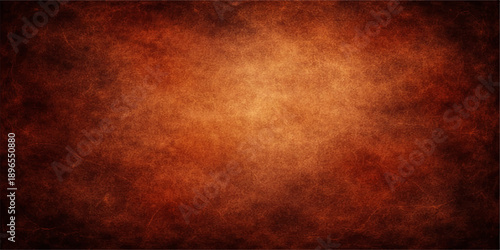 A worn vintage parchment background features an ancient brown grunge texture with a dirty, aged paper pattern and a grungy retro paint effect for a weathered antique wall backdrop design