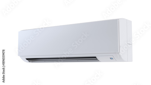 Fotografie Air conditioner isolated on white, 3D illustration
