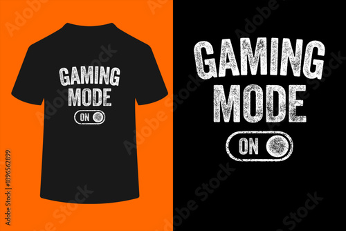 Gaming Mode On Funny Gamer Gift Men Kids Streamer Gaming T-Shirt
